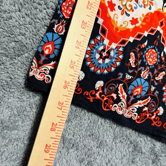 Flying Tomatoe Jumpsuit Womens Medium Cut Out Sides Wide Pants Aztec Lightweight - Picture 5 of 8